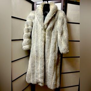 Faux gray fur size 12